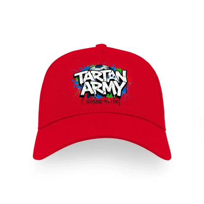 Scottish Baseball Cap - Tartan Army Tartan Pattern One Size - Celtic Wolfwear