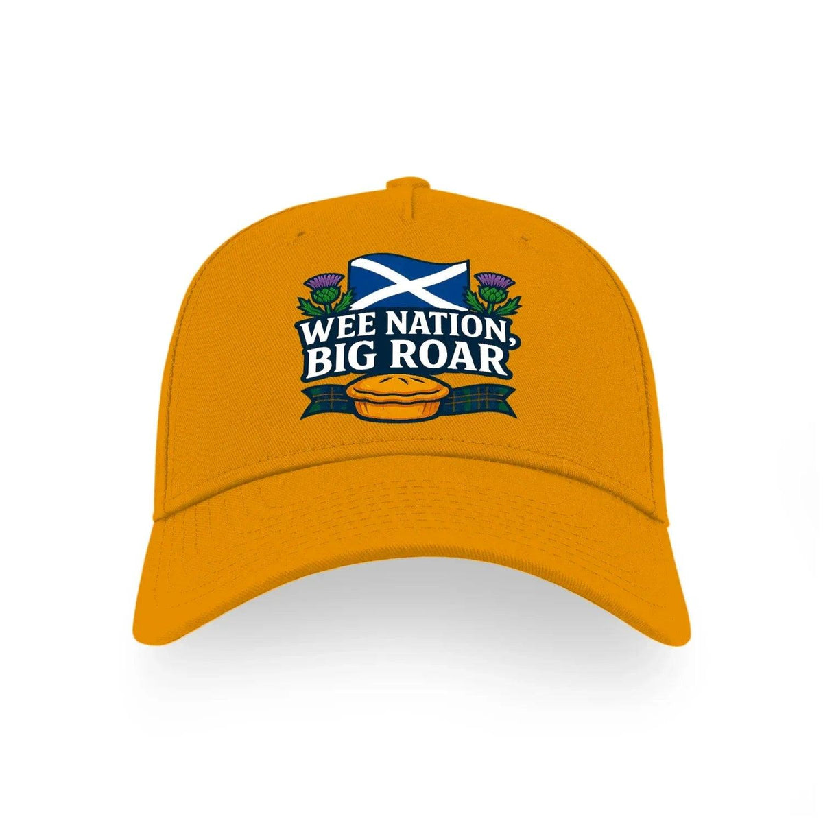 Scottish Baseball Cap - Wee Nation Big Roar, Adjustable - Celtic Wolfwear