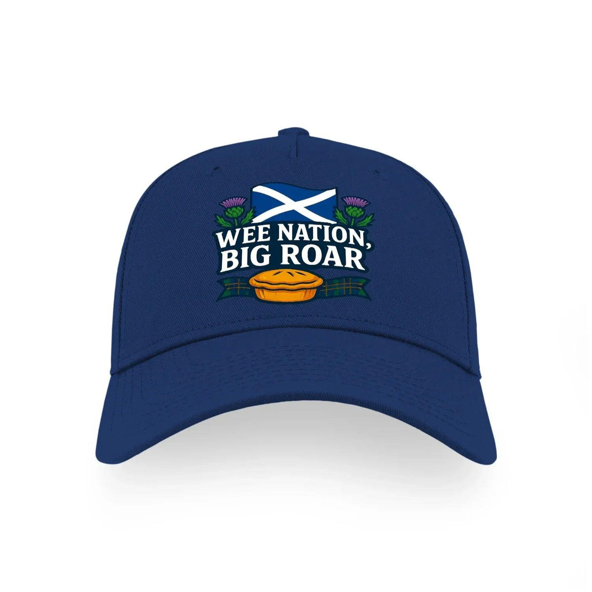 Scottish Baseball Cap - Wee Nation Big Roar, Adjustable - Celtic Wolfwear