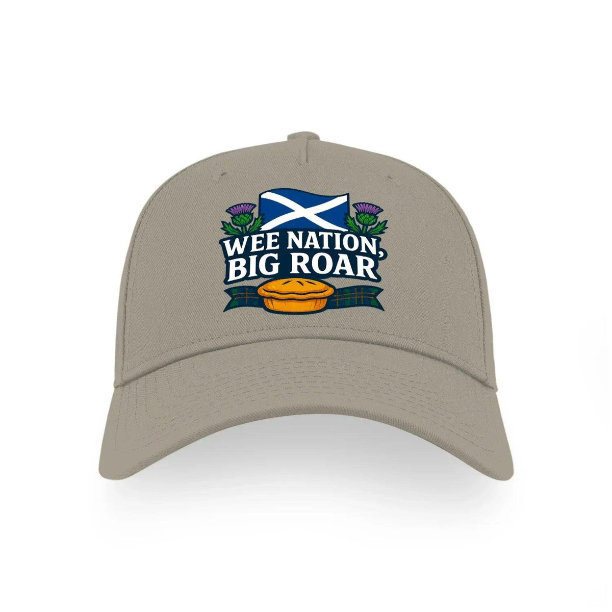 Scottish Baseball Cap - Wee Nation Big Roar, Adjustable - Celtic Wolfwear
