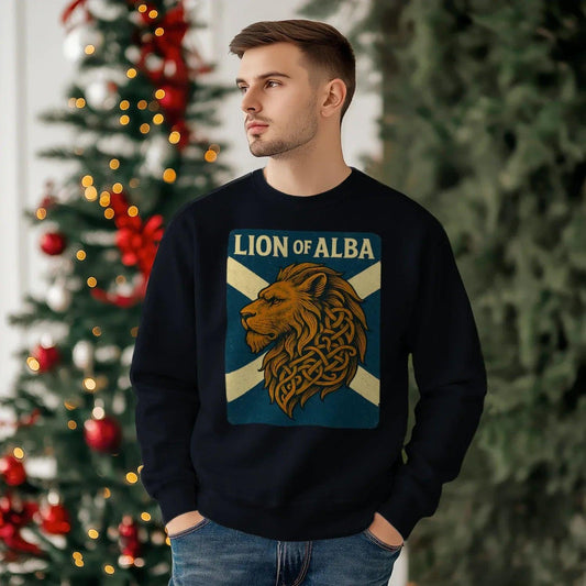 Scottish Lion Sweatshirt - Alba, Unisex Matchday Wear - Celtic Wolfwear