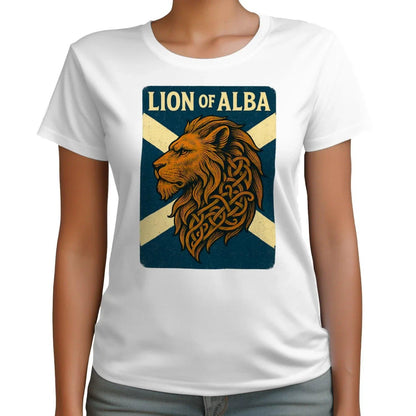 Scottish Lion T-Shirt - Alba Saltire, Unisex Streetwear - Celtic Wolfwear