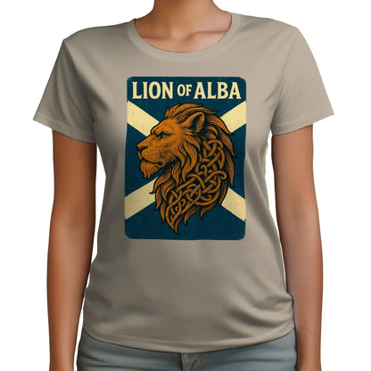 Scottish Lion T-Shirt - Alba Saltire, Unisex Streetwear - Celtic Wolfwear