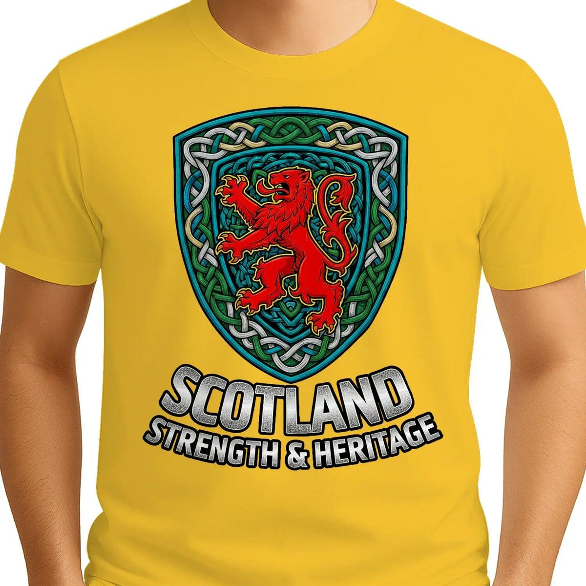 Scottish Lion T-Shirt - Rampant, Unisex Matchday Wear - Celtic Wolfwear