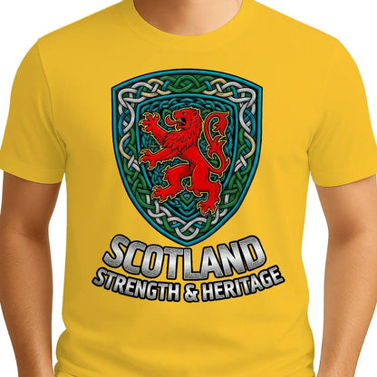 Scottish Lion T-Shirt - Rampant, Unisex Matchday Wear - Celtic Wolfwear