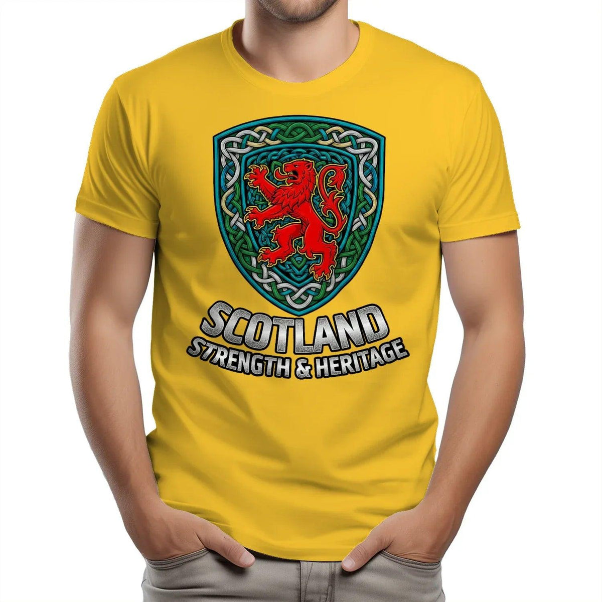 Scottish Lion T-Shirt - Rampant, Unisex Matchday Wear - Celtic Wolfwear