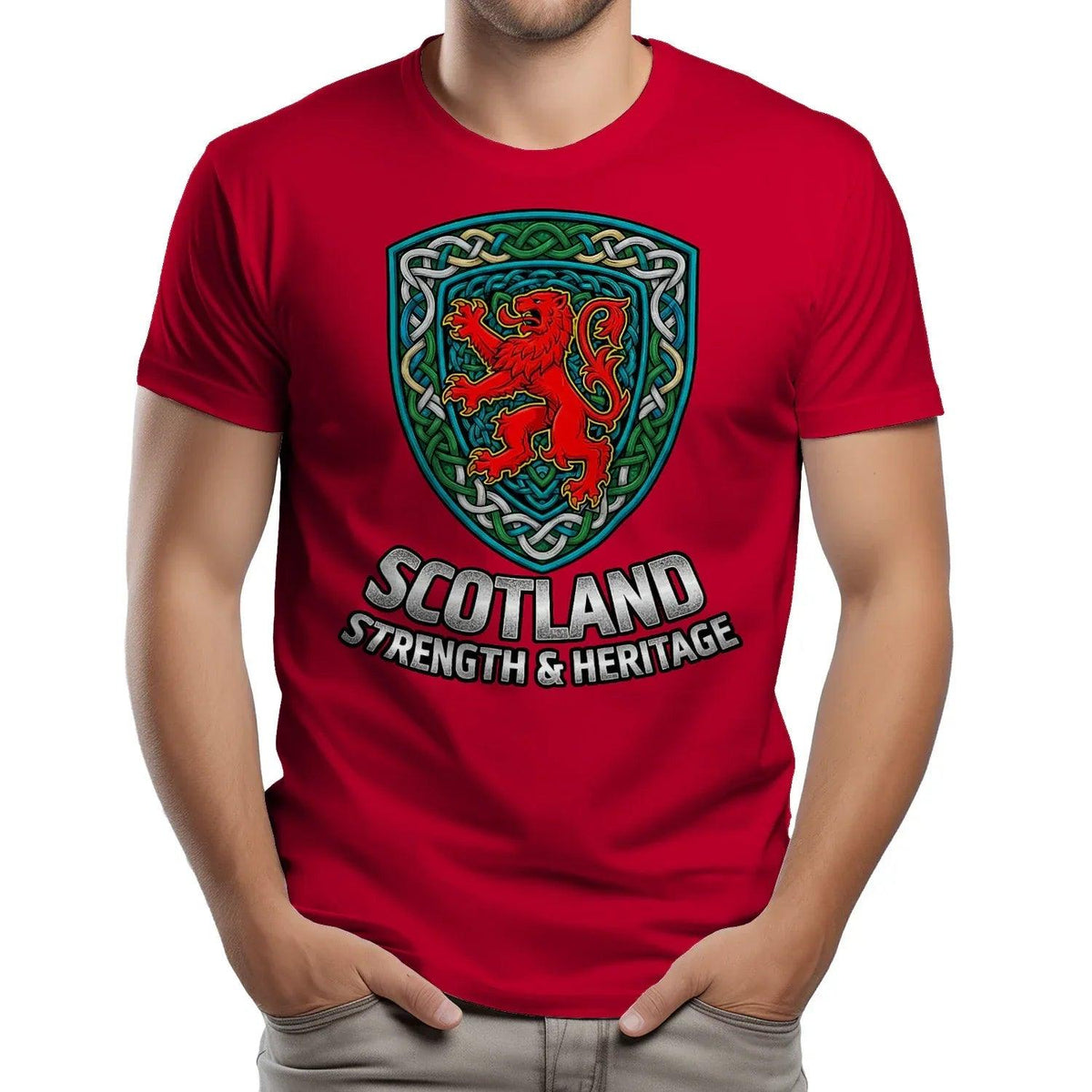Scottish Lion T-Shirt - Rampant, Unisex Matchday Wear - Celtic Wolfwear