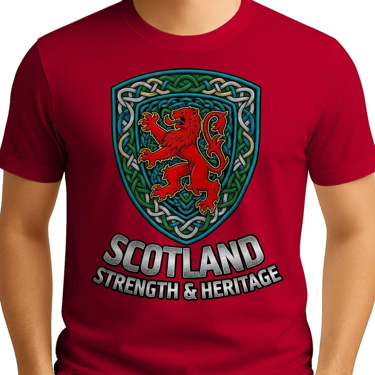 Scottish Lion T-Shirt - Rampant, Unisex Matchday Wear - Celtic Wolfwear