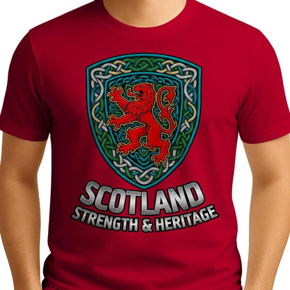 Scottish Lion T-Shirt - Rampant, Unisex Matchday Wear - Celtic Wolfwear
