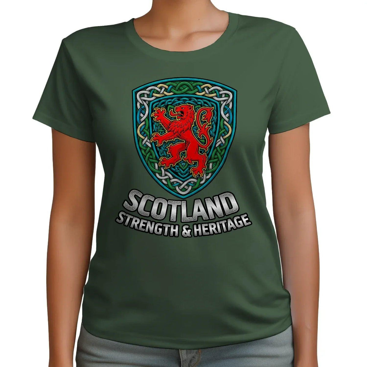 Scottish Lion T-Shirt - Rampant, Unisex Matchday Wear - Celtic Wolfwear