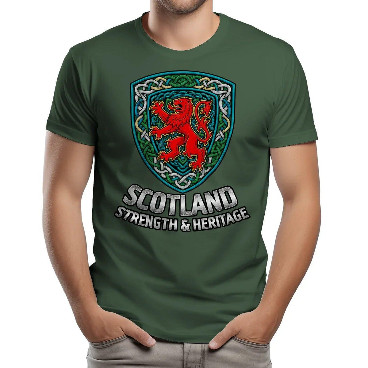 Scottish Lion T-Shirt - Rampant, Unisex Matchday Wear - Celtic Wolfwear