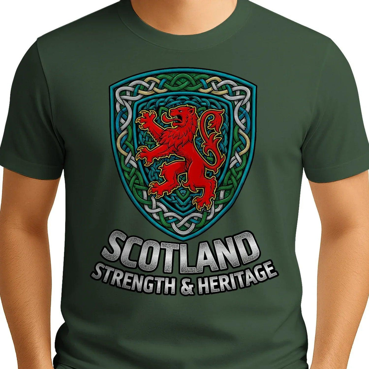 Scottish Lion T-Shirt - Rampant, Unisex Matchday Wear - Celtic Wolfwear