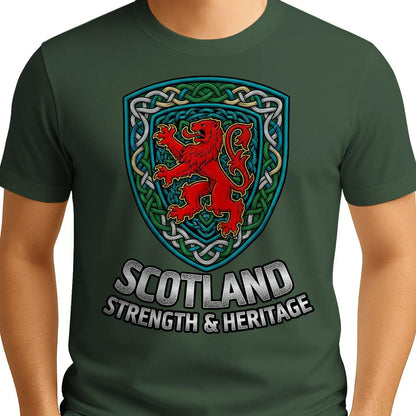 Scottish Lion T-Shirt - Rampant, Unisex Matchday Wear - Celtic Wolfwear
