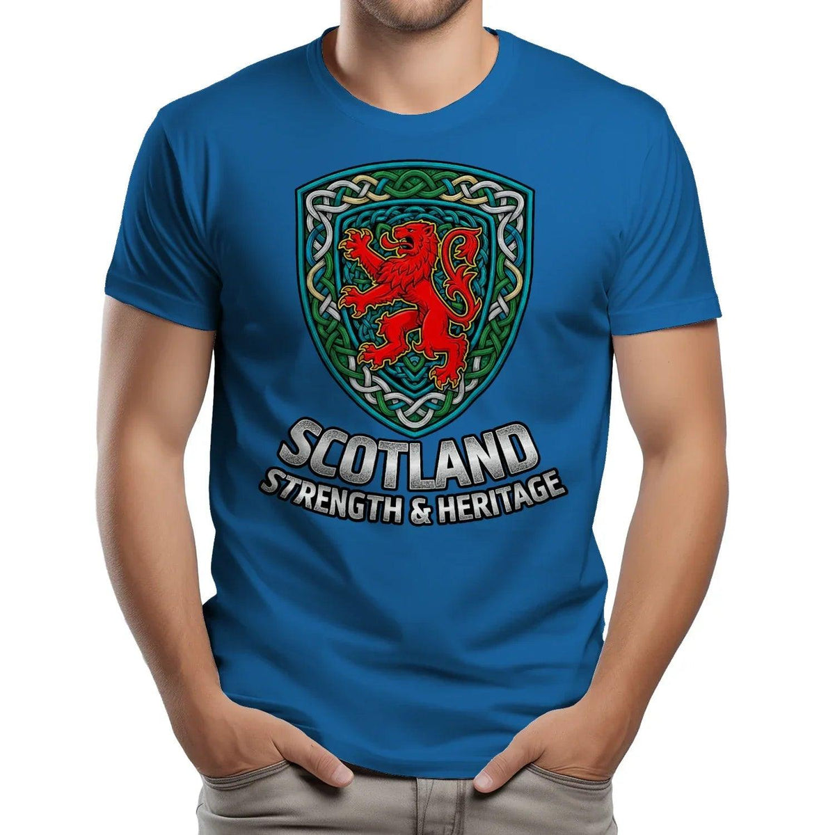 Scottish Lion T-Shirt - Rampant, Unisex Matchday Wear - Celtic Wolfwear