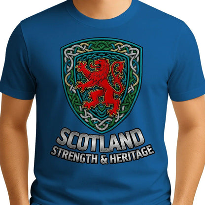Scottish Lion T-Shirt - Rampant, Unisex Matchday Wear - Celtic Wolfwear
