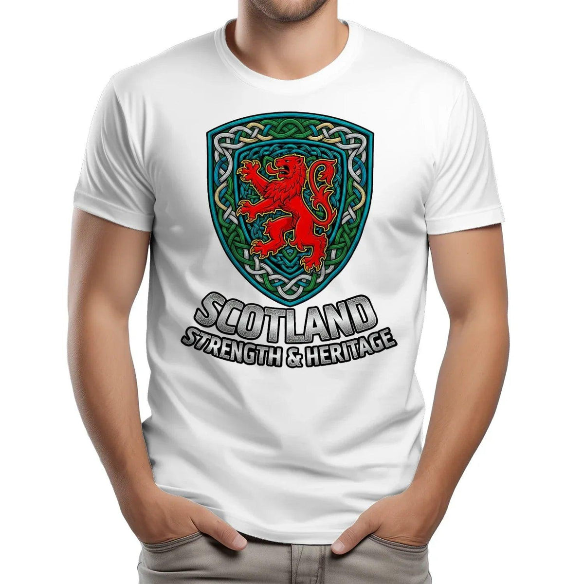 Scottish Lion T-Shirt - Rampant, Unisex Matchday Wear - Celtic Wolfwear