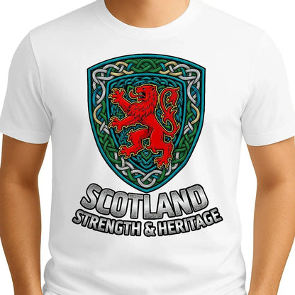 Scottish Lion T-Shirt - Rampant, Unisex Matchday Wear - Celtic Wolfwear