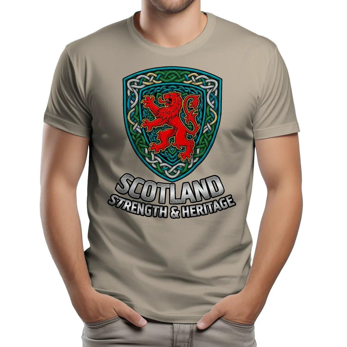 Scottish Lion T-Shirt - Rampant, Unisex Matchday Wear - Celtic Wolfwear