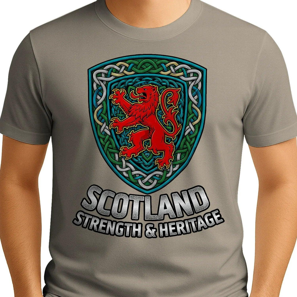 Scottish Lion T-Shirt - Rampant, Unisex Matchday Wear - Celtic Wolfwear