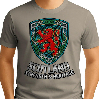 Scottish Lion T-Shirt - Rampant, Unisex Matchday Wear - Celtic Wolfwear