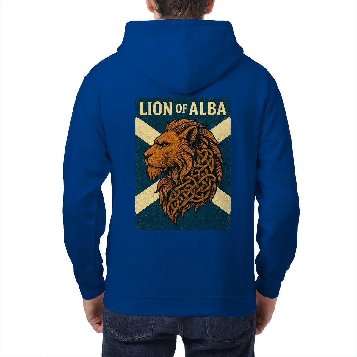 Scottish Lion Zip Hoodie - Original Heritage Crest Unisex - Celtic Wolfwear