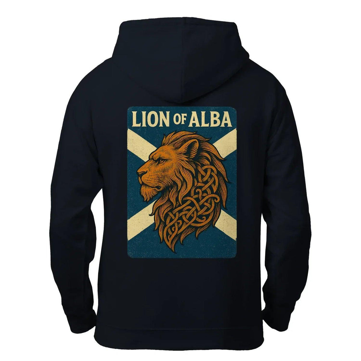 Scottish Lion Zip Hoodie - Original Heritage Crest Unisex - Celtic Wolfwear
