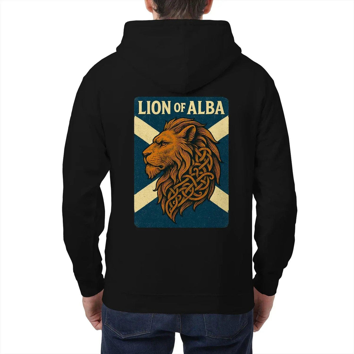 Scottish Lion Zip Hoodie - Original Heritage Crest Unisex - Celtic Wolfwear
