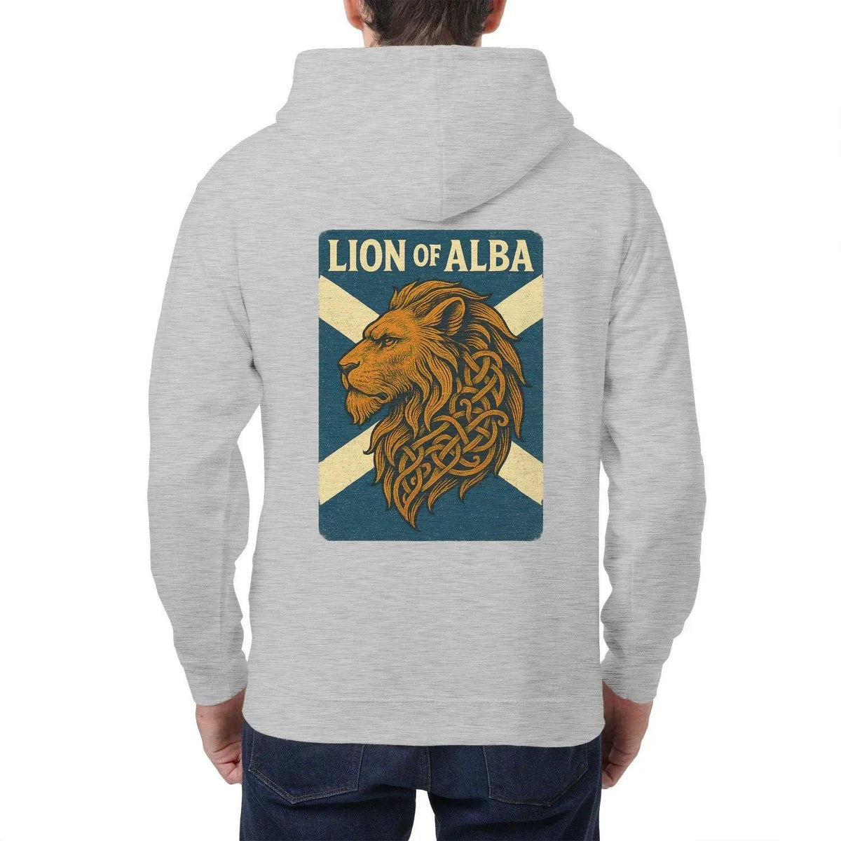 Scottish Lion Zip Hoodie - Original Heritage Crest Unisex - Celtic Wolfwear