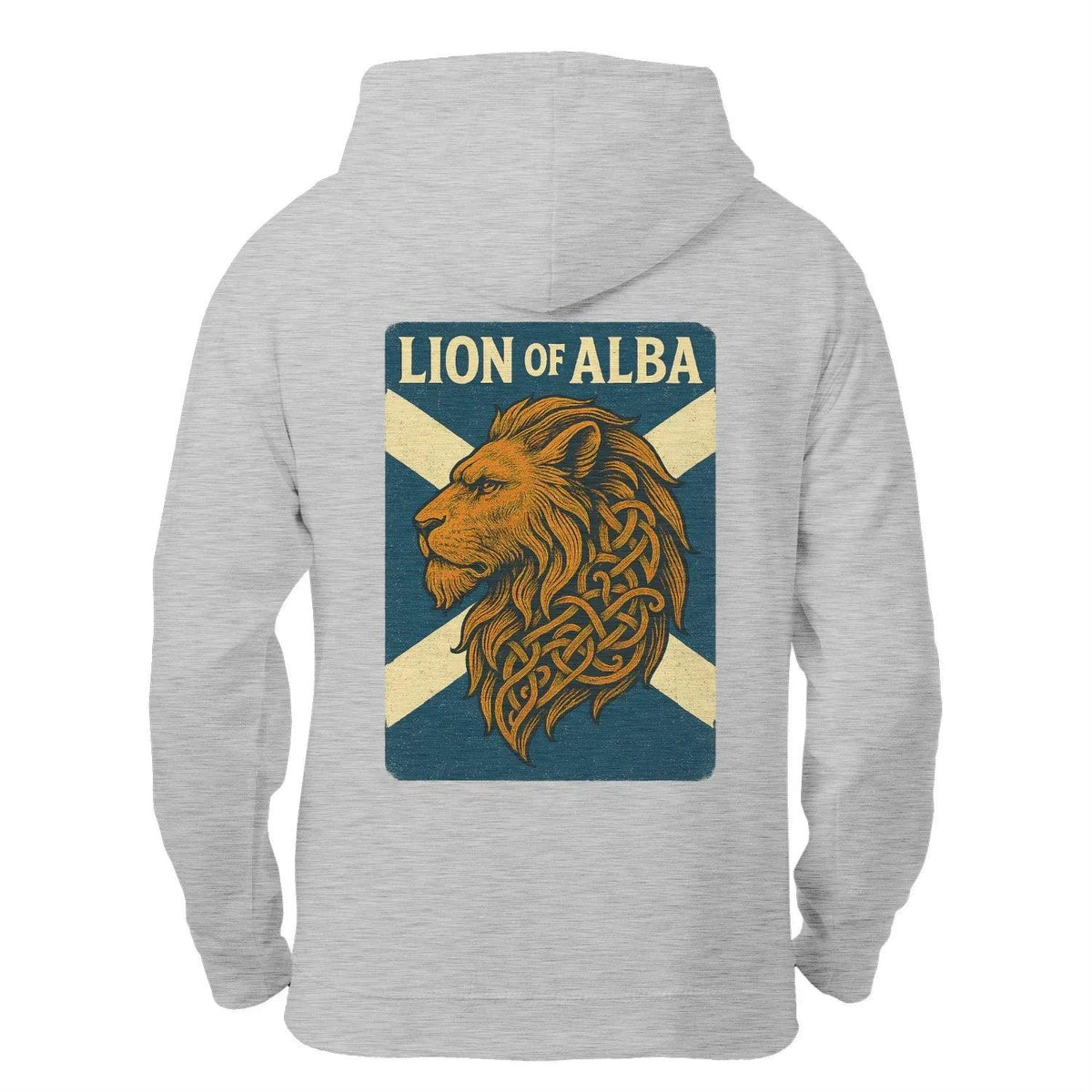Scottish Lion Zip Hoodie - Original Heritage Crest Unisex - Celtic Wolfwear