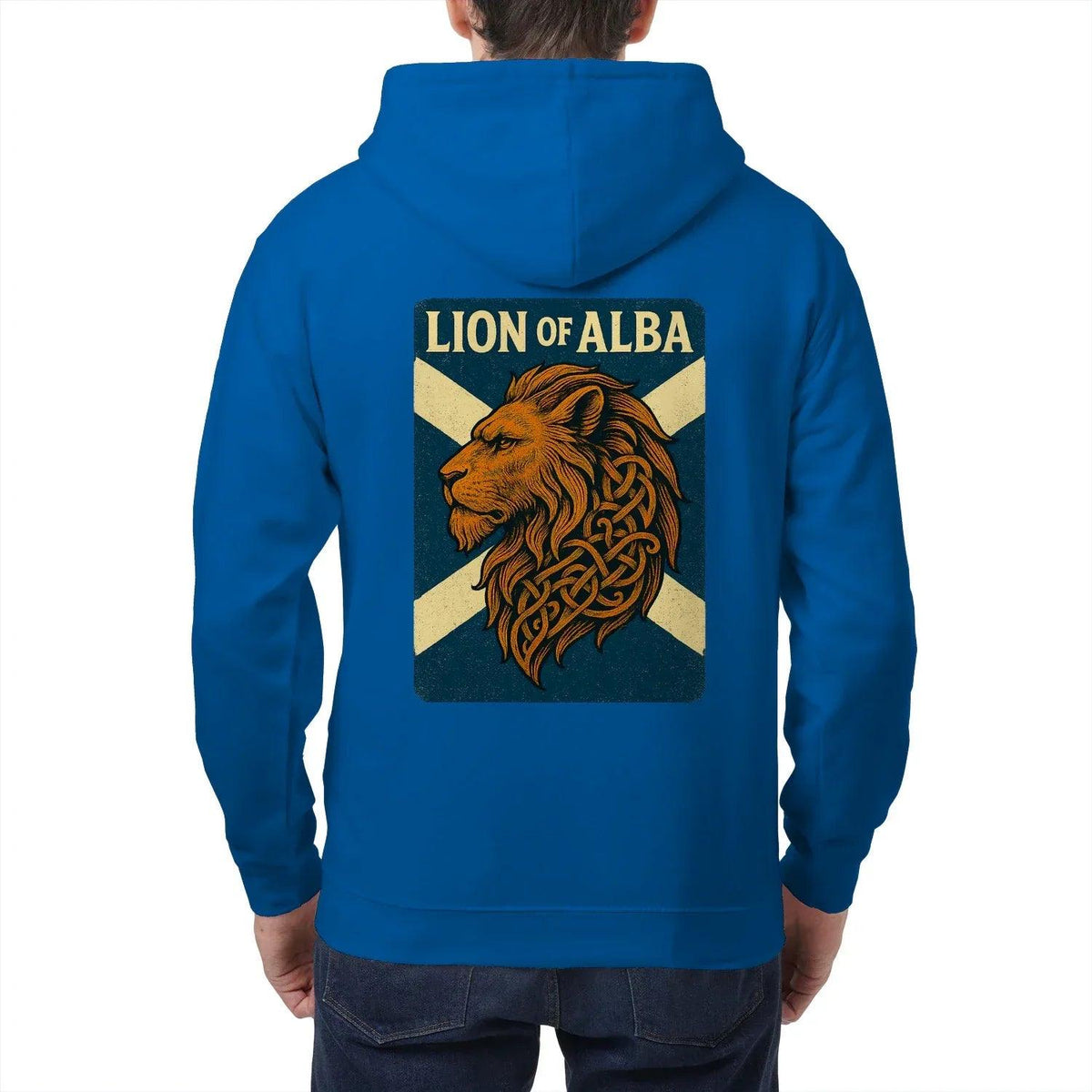 Scottish Lion Zip Hoodie - Original Heritage Crest Unisex - Celtic Wolfwear