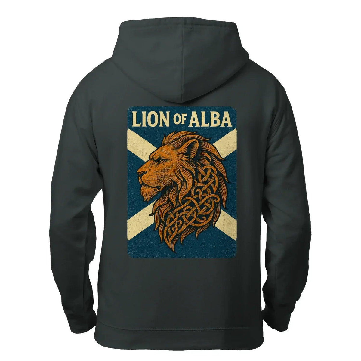 Scottish Lion Zip Hoodie - Original Heritage Crest Unisex - Celtic Wolfwear