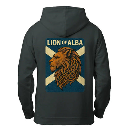 Scottish Lion Zip Hoodie - Original Heritage Crest Unisex - Celtic Wolfwear