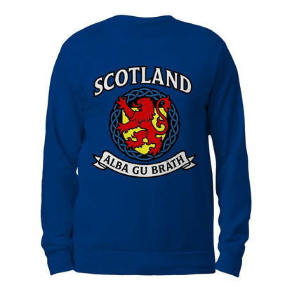 Scottish Sweatshirt - Alba Gu Bràth Crest Unisex Streetwear - Celtic Wolfwear