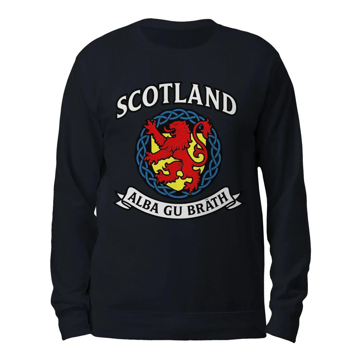 Scottish Sweatshirt - Alba Gu Bràth Crest Unisex Streetwear - Celtic Wolfwear