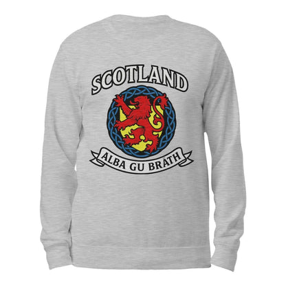Scottish Sweatshirt - Alba Gu Bràth Crest Unisex Streetwear - Celtic Wolfwear