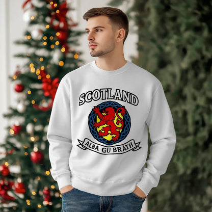 Scottish Sweatshirt - Alba Gu Bràth Crest Unisex Streetwear - Celtic Wolfwear