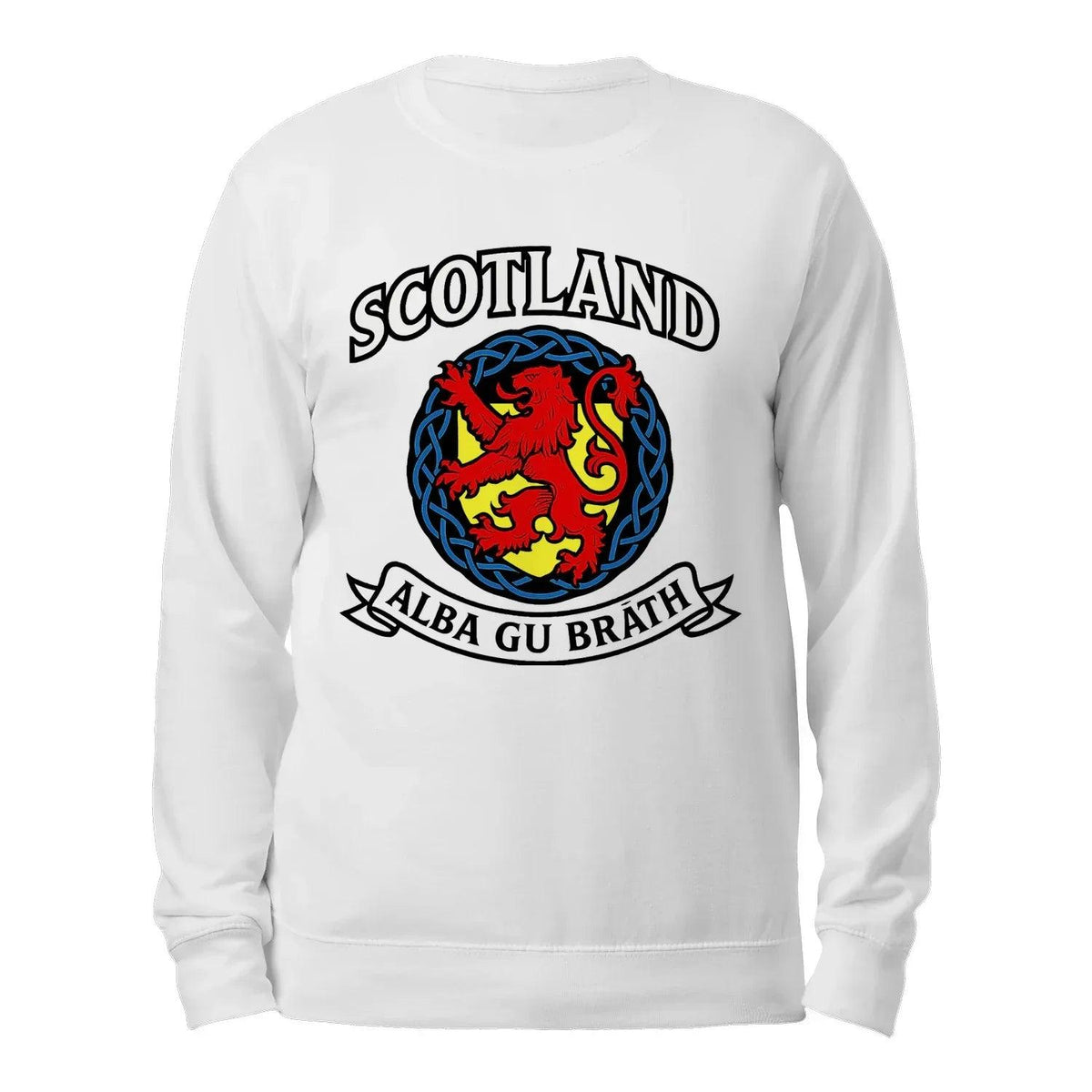 Scottish Sweatshirt - Alba Gu Bràth Crest Unisex Streetwear - Celtic Wolfwear