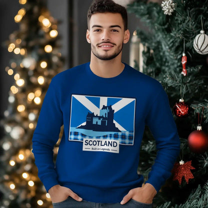 Scottish Sweatshirt - Built on Legends Unisex Streetwear - Celtic Wolfwear