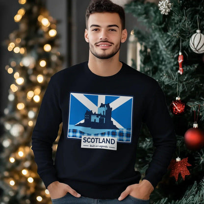 Scottish Sweatshirt - Built on Legends Unisex Streetwear - Celtic Wolfwear