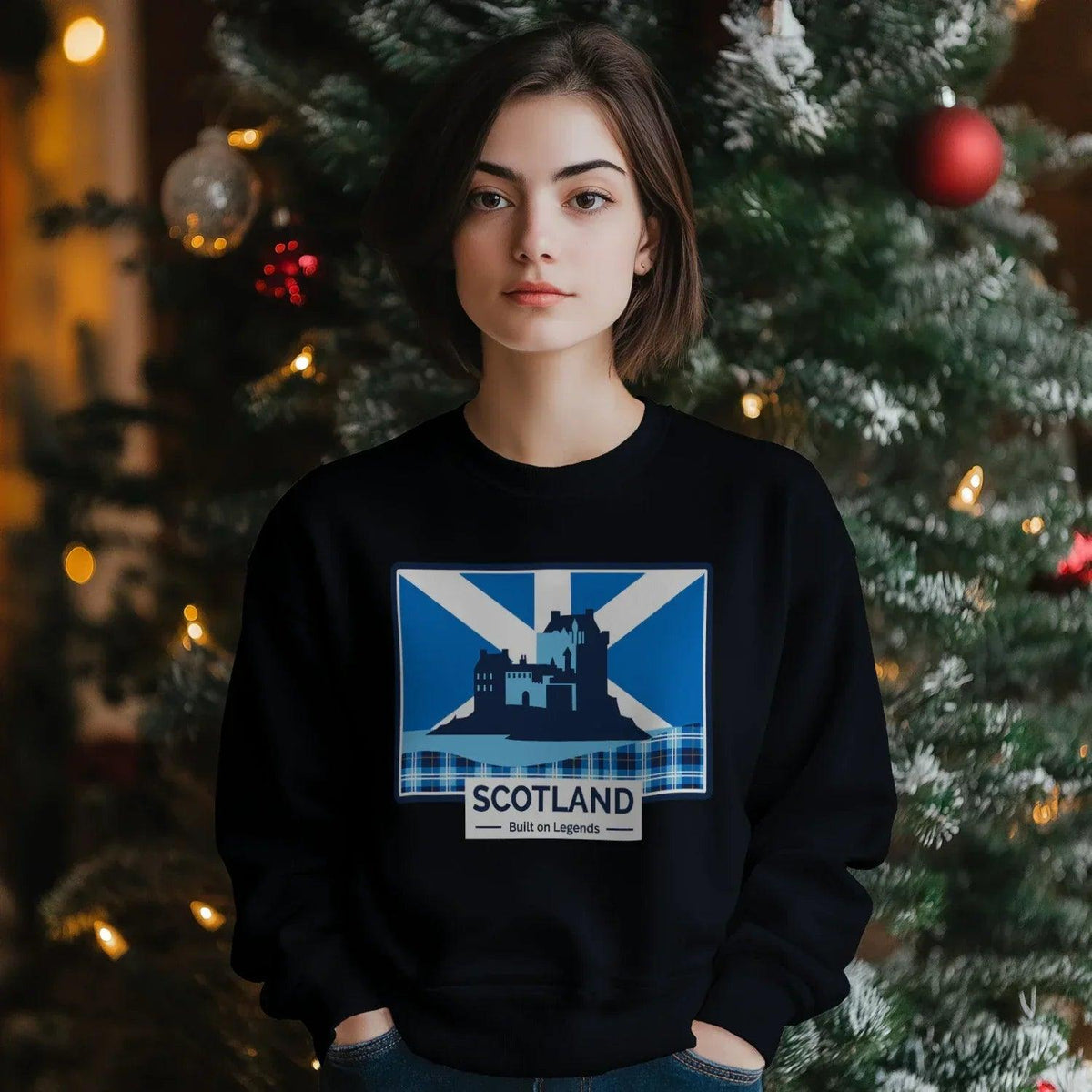 Scottish Sweatshirt - Built on Legends Unisex Streetwear - Celtic Wolfwear