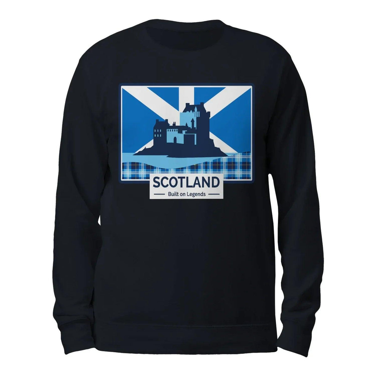 Scottish Sweatshirt - Built on Legends Unisex Streetwear - Celtic Wolfwear