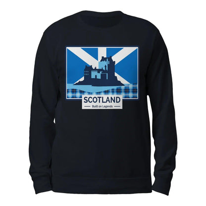 Scottish Sweatshirt - Built on Legends Unisex Streetwear - Celtic Wolfwear