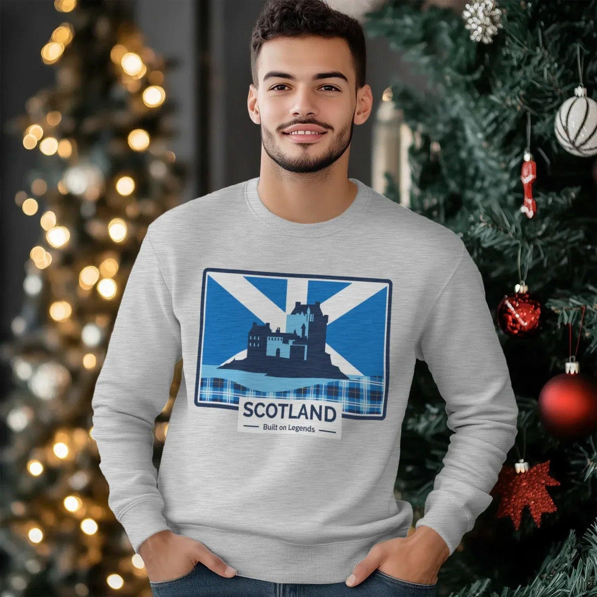 Scottish Sweatshirt - Built on Legends Unisex Streetwear - Celtic Wolfwear