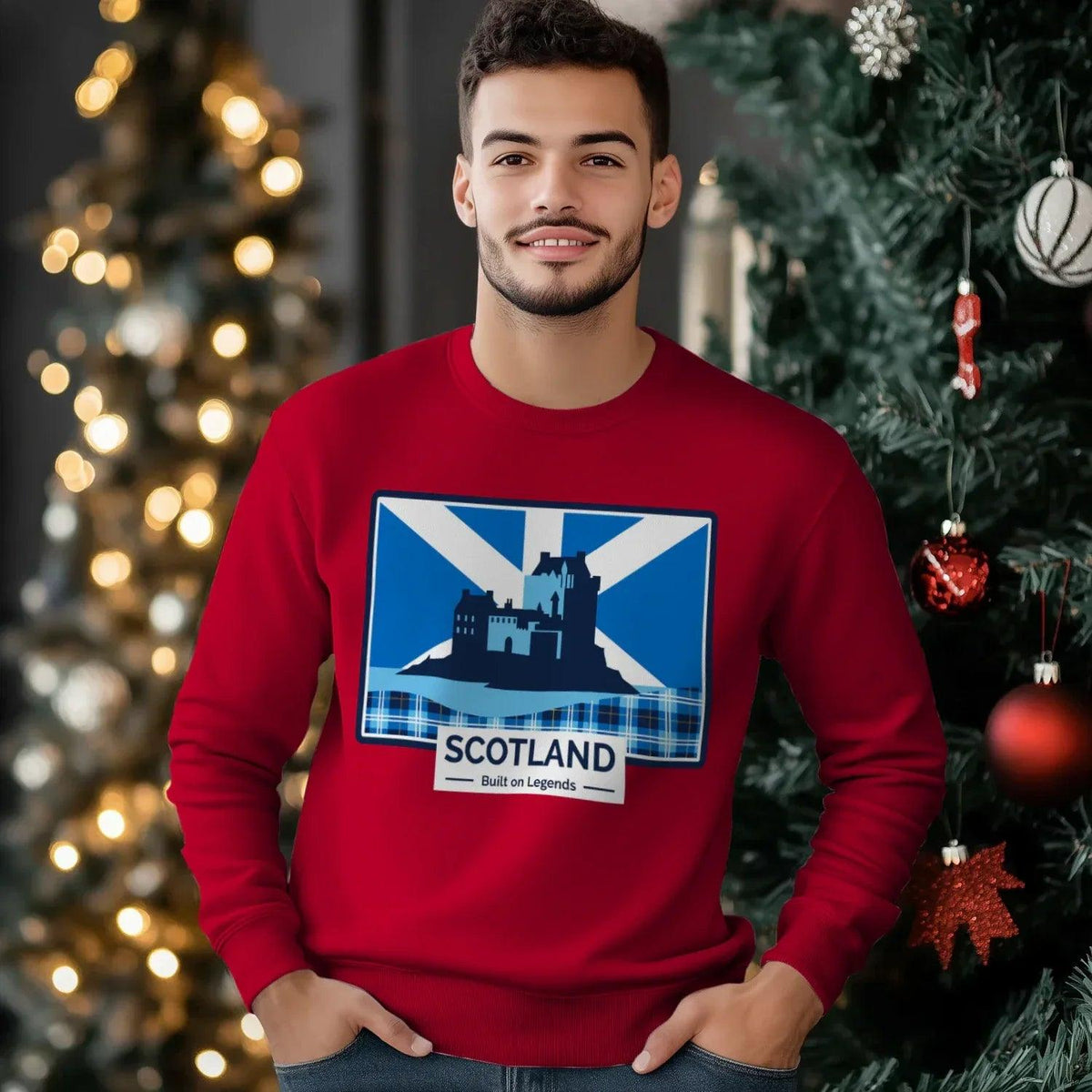Scottish Sweatshirt - Built on Legends Unisex Streetwear - Celtic Wolfwear
