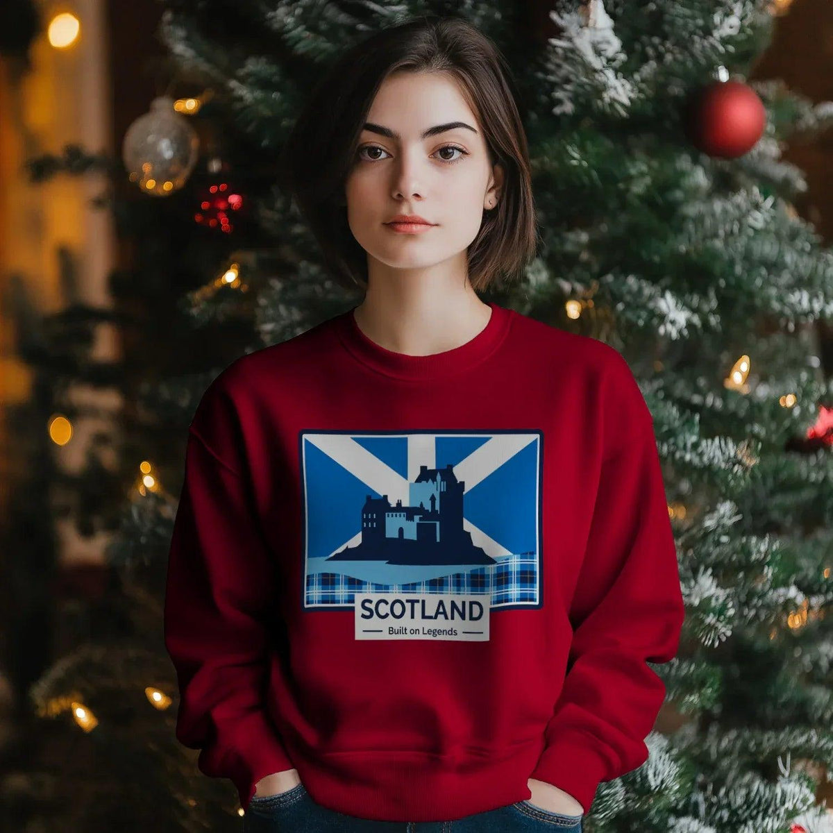 Scottish Sweatshirt - Built on Legends Unisex Streetwear - Celtic Wolfwear