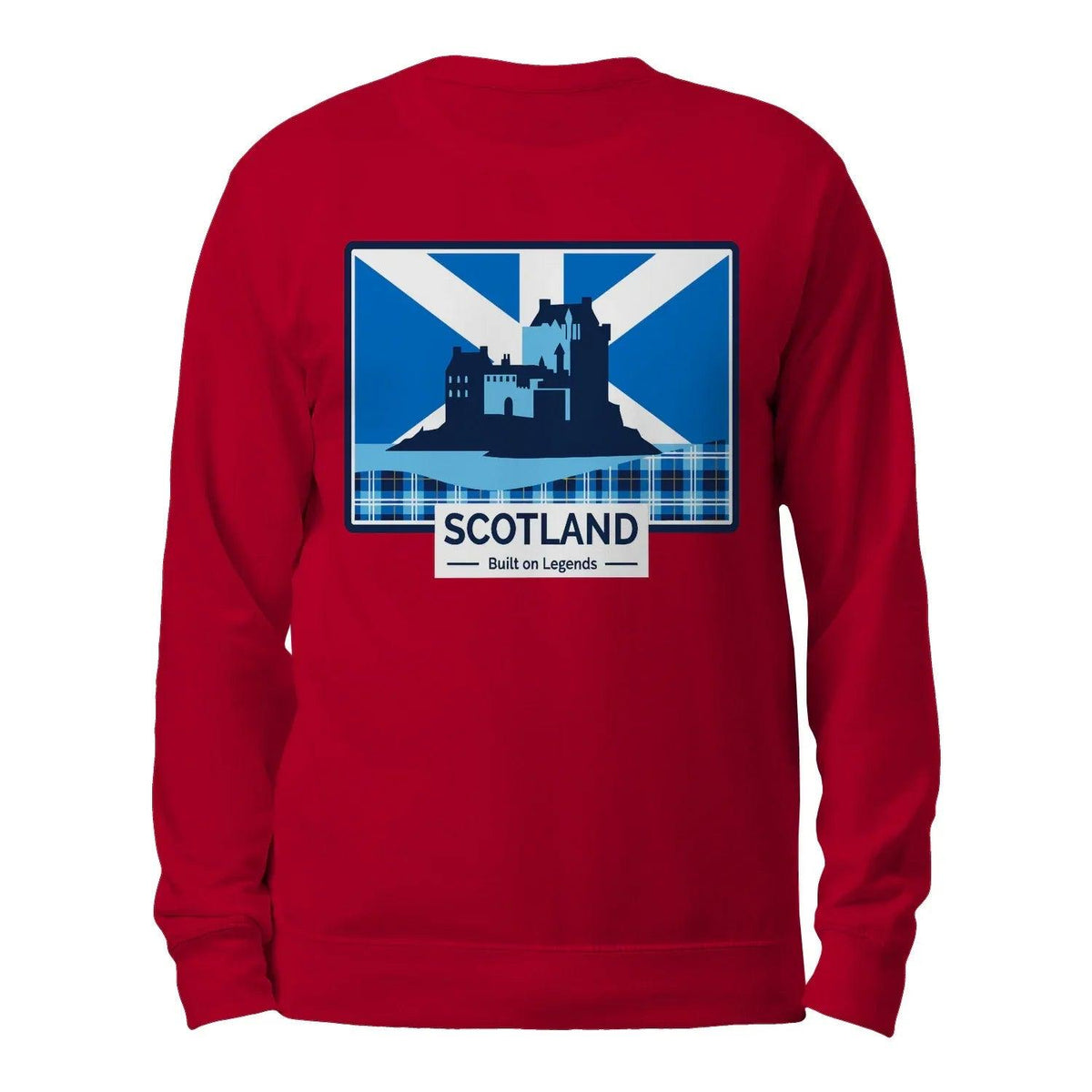 Scottish Sweatshirt - Built on Legends Unisex Streetwear - Celtic Wolfwear