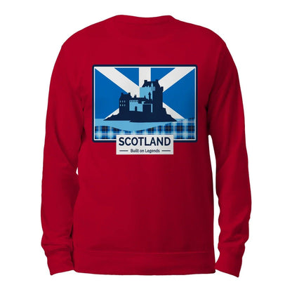 Scottish Sweatshirt - Built on Legends Unisex Streetwear - Celtic Wolfwear