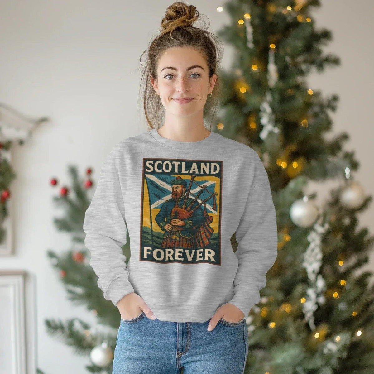 Scottish Sweatshirt - Forever Premium Unisex Streetwear - Celtic Wolfwear