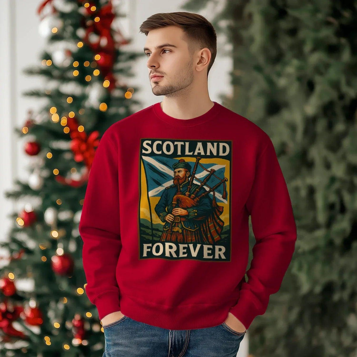 Scottish Sweatshirt - Forever Premium Unisex Streetwear - Celtic Wolfwear