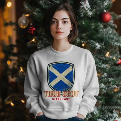 Scottish Sweatshirt - Forever True Scot Stand, Unisex - Celtic Wolfwear
